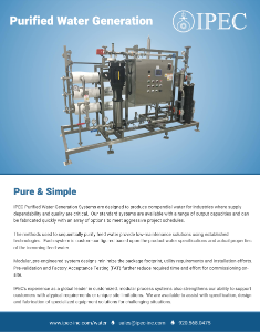 IPEC purified water